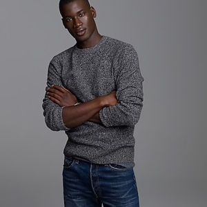 J Crew LAMBS WOOL MARLED CREWNECK SWEATER Size M
